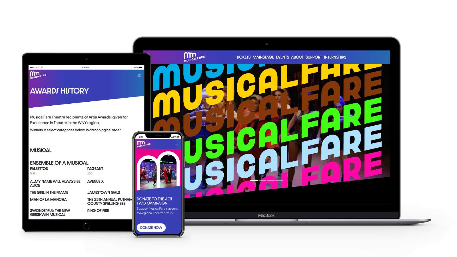 MusicalFare Theatre Laptop/Tablet/Phone